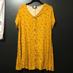 Yellow Floral Dress